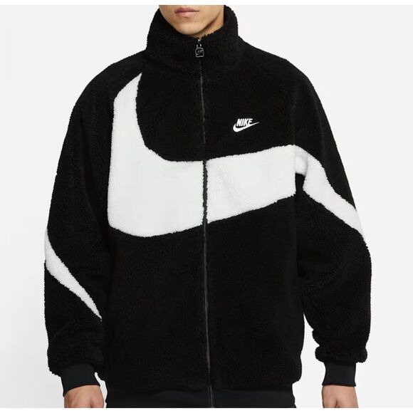 Nike Other - Nike Men's Big Swoosh Reversible Boa Jacket